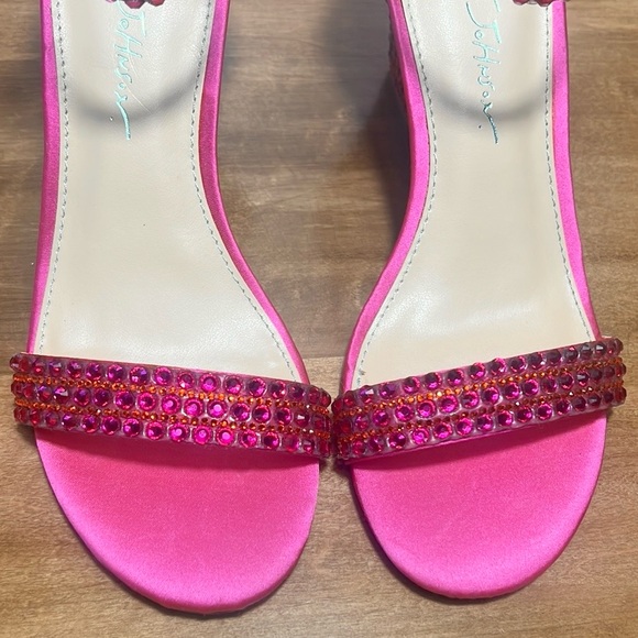 Betsey Johnson Gem Embellished Wedge Heels - Picture 8 of 11